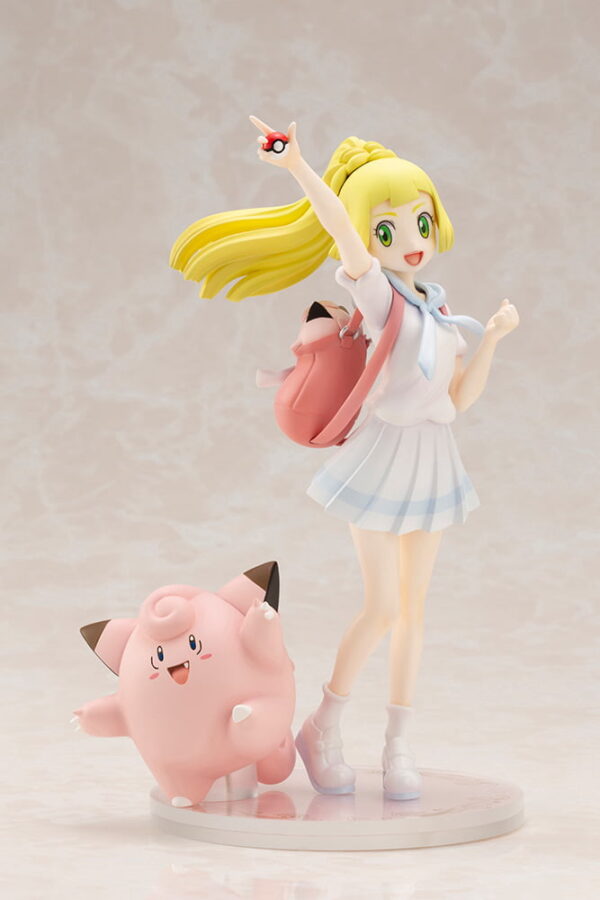 4521329235011 Lillie & Clefairy| Pokemon Sun and Moon (Kotobukiya) 1/8 - Image 1