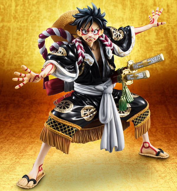 4530430243730 Monkey D. Luffy, Excellent Model, Portrait.Of.Pirates "Kabuki-Edition" Saien Figure | One Piece (MegaHouse) 1/8 - Image 1