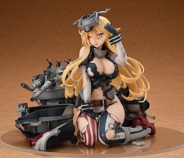 4545784042465 Iowa, Wonderful Hobby Selection Half-Damaged, Heavy Armament Ver. Figure | Kantai Collection (Max Factory) 1/8 - Image 1