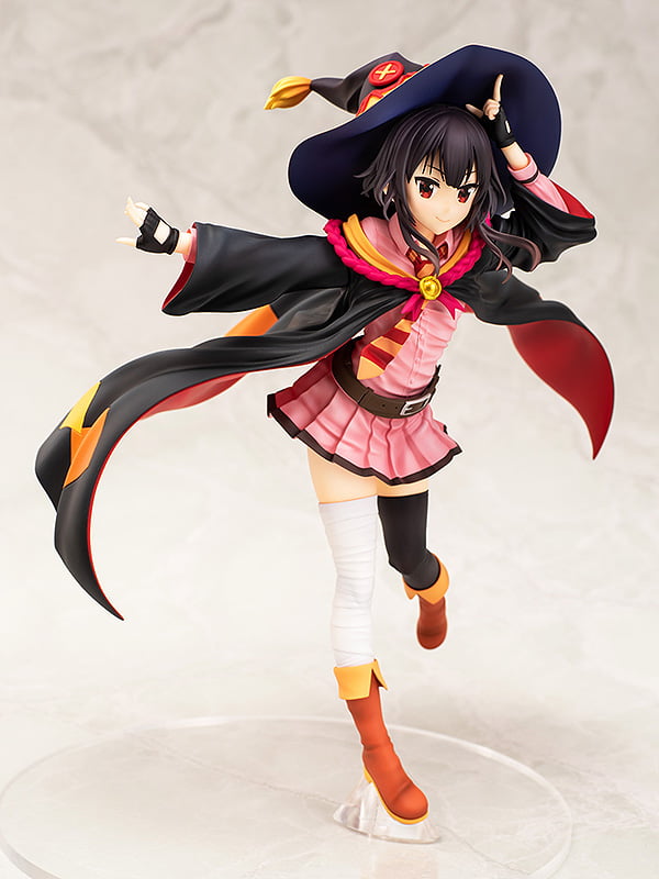 4546098093082 Megumin School Uniform Ver. Figure | KonoSuba (Chara-Ani) 1/7 - Image 1