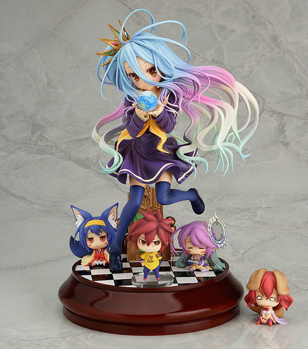 4560308574697 Izuna Hatsuse, Jibril, Shiro, Sora, Stephanie Dola Figure | No Game No Life (Phat Company) 1/7 - Image 1