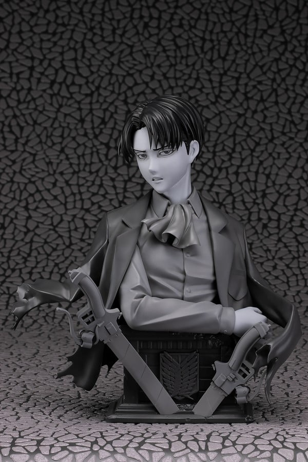 4571498446473 Levi Bust Ver., Prototype Gray Ver. Figure | Attack on Titan (FOTS Japan) 1/3 - Image 1