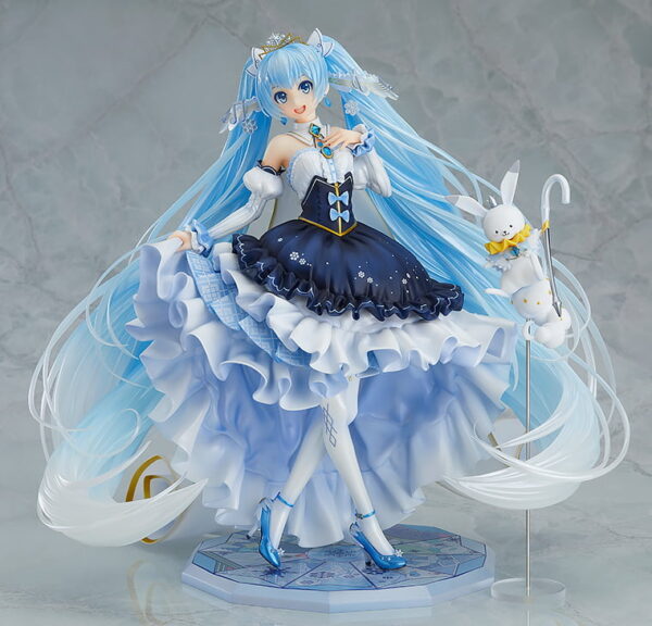4580416941341 Hatsune Miku, Rabbit Yukine Snow Princess Ver. Figure | Vocaloid (Good Smile Company) 1/7 - Image 1