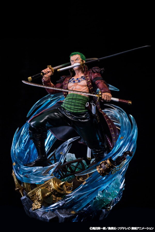 Roronoa Zoro, One Piece Log Collection Statue Figure | One Piece (Unique Art Studio) 1/4 - Image 1