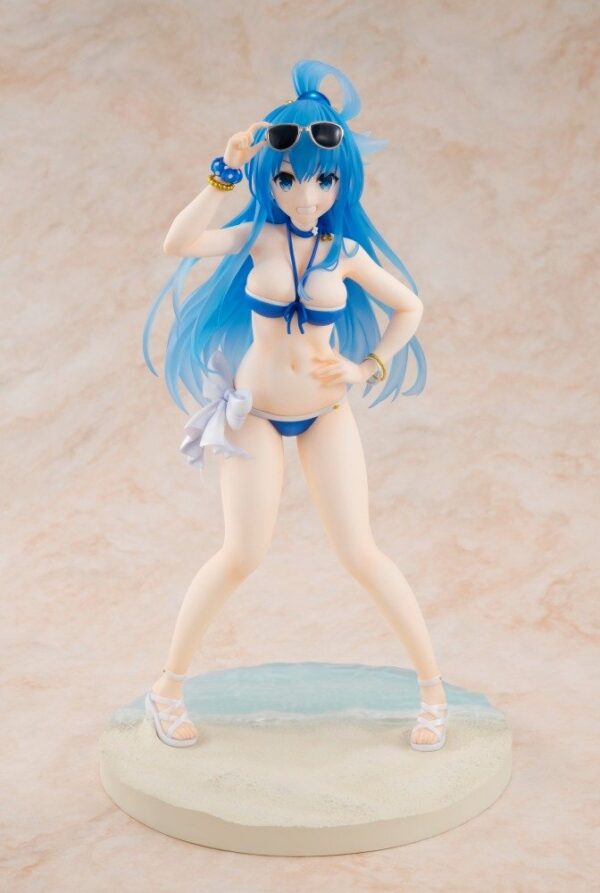 4935228249084 Aqua, KD Colle Light Novel Swimsuit Ver. Figure | KonoSuba (Kadokawa) 1/7 - Image 1