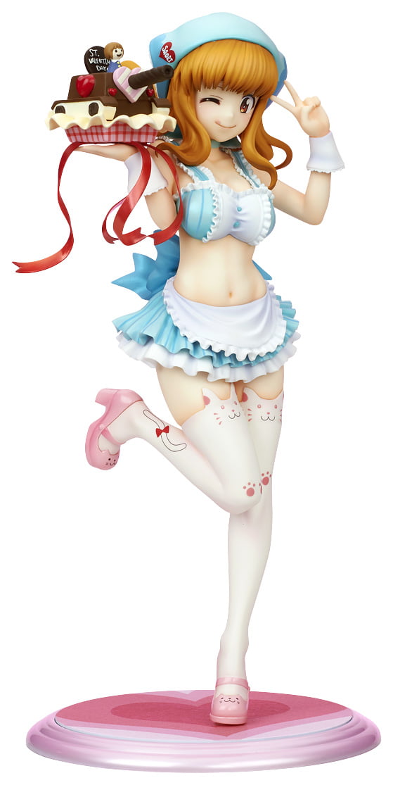 4943209611485 Takebe Saori, Dream Tech Valentine Apron Figure | Girls und Panzer (Wave) 1/7 - Image 1